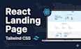build a responsive react landing page with tailwind css
