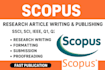 write and publish research articles in scopus, ssci, sci, q1, q2, q3, q4 journal
