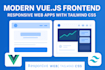 build a modern, responsive vue js web application using tailwind CSS