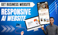 build ai website, business website development as a full stack web developer