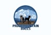 design amazing proud mountain bulls logo