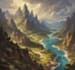 illustrate medieval fantasy and sci fi maps