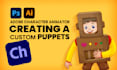 do high quality adobe character animator puppet creation