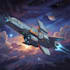 create a sci fi spaceship design