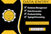 do database management and product listing on websites