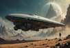 illustrate a sci fi spaceship