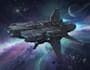 create a sci fi spaceship art