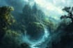 do fantasy landscapes and scenery art