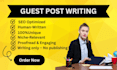 write SEO optimmized guest posts