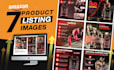design amazon listing images, product listing lifestyle infographic images