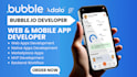 build bubble io web app bubble mobile app bubbleio website mvp saas marketplace
