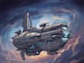 design a sci fi spaceship art