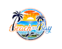 create graceful and fantastic beach  logo design