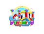 create attractive and imagination bounce house logo design