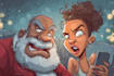 draw christmas cartoon caricature
