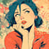 draw in comic style and retro colors