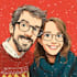 draw christmas cartoon caricature