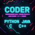 be your coder for java, python, c, cpp programming