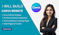 canva website design, canva landing page, canva website, canva mockup design