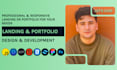 develop custom responsive landing page portfolio with react