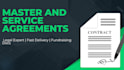 draft master and service agreements under USA laws