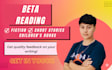 be your beta reader and give constructive feedback