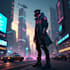 design anime character , cyberpunk character