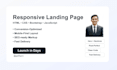 build  responsive landing page HTML CSS bootstrap javascript
