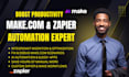 make com automation make com scenario with make com and zapier