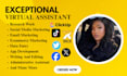 be personal administrative executive virtual assistant social media manager