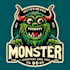 make a create unique monster mascot logo with t shirt design