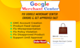 fix google merchant center suspension, and misrepresentation