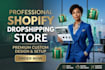 shopify setup, shopify design, shopify dropshipping