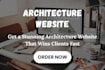 design architecture website, build construction site that attracts clients fast