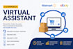 be your VA for walmart and ebay seller