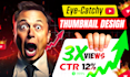 design catchy youtube video thumbnail