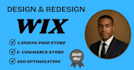 help to design and redesign your store or business with wix