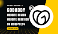 godaddy website design godaddy redesign wordpress website design godaddy website