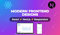 build a modern responsive react next js website