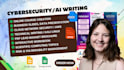 write cyber security ai presentation online course video cloud ebook aws slides