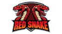 design modern red snake logo with creative concepts