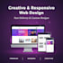 design a modern responsive website usnig HTML CSS and java script