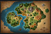 do fantasy map illustration