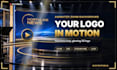 design an animated zoom virtual background with your moving 3d logo