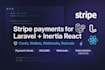 integrate stripe payments in laravel inertia react