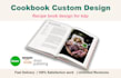 create cookbook design and formatting for kdp ready