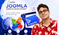 develop joomla website using sp page builder