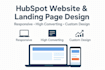create responsive hubspot website and high converting landing page