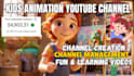 create your animated kids content for youtube to earn