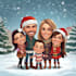 draw christmas cartoon caricature